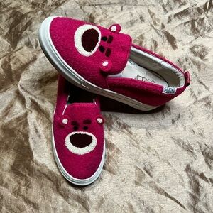 RARE Disney Tsum Tsum Slip-On womens shoe size 7.5 US Toy Story LOTSO fuzzy stra
